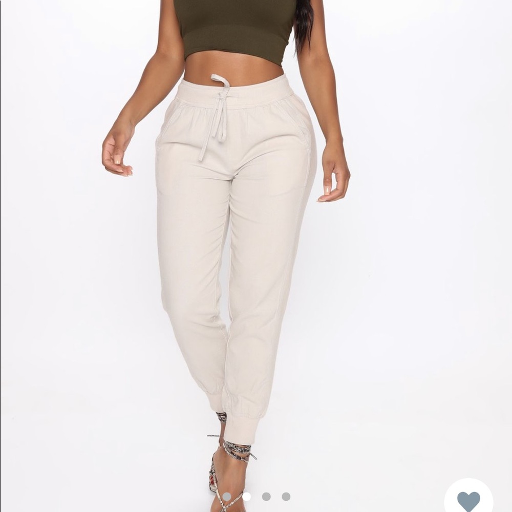 Fashion nova khaki joggers